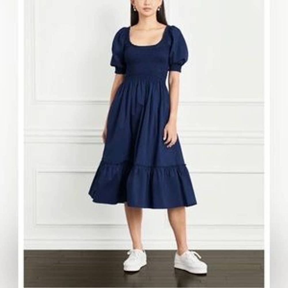 Hill House Home Louisa Nap Dress Navy Crepe Large